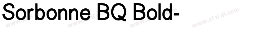 Sorbonne BQ Bold字体转换